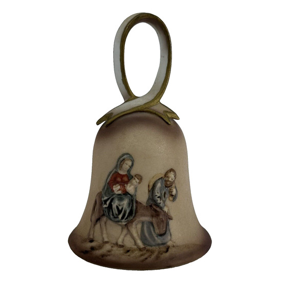 Nativity Scene‎ Bell Ceramic Christmas Holiday Decoration Religious Decor - Picture 1 of 8